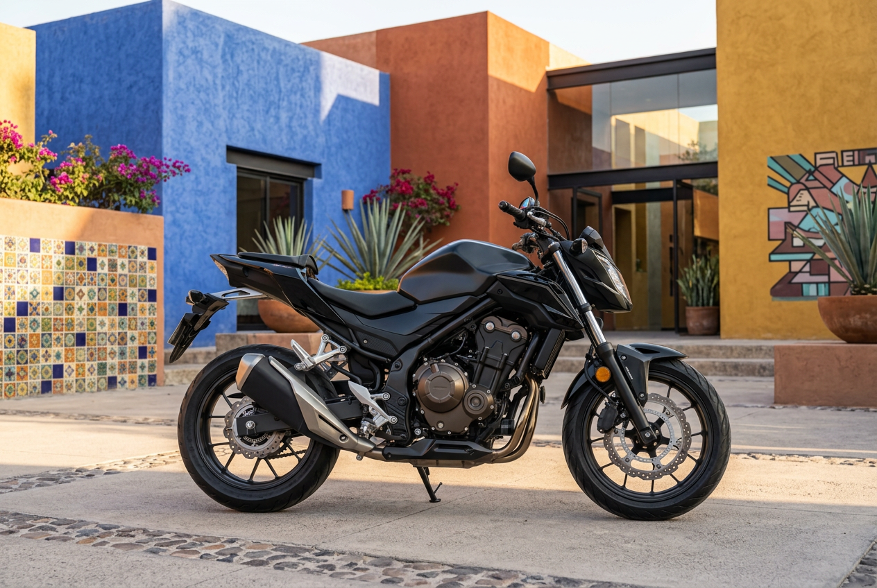 Profilo laterale della moto Veltrix V1
